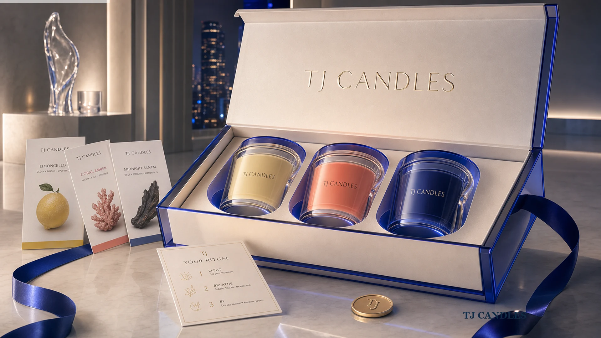 TJ CANDLES gift console