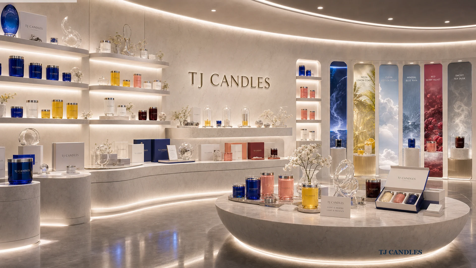 TJ CANDLES retail gallery